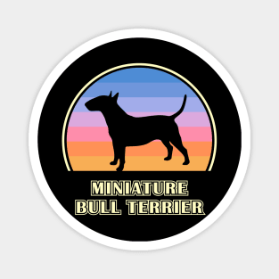 Miniature Bull Terrier Vintage Sunset Dog Magnet